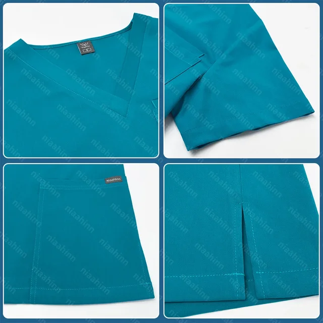 스크럽 유니폼 세트, 패션적인 디자인, 통기성이 좋은 유니폼