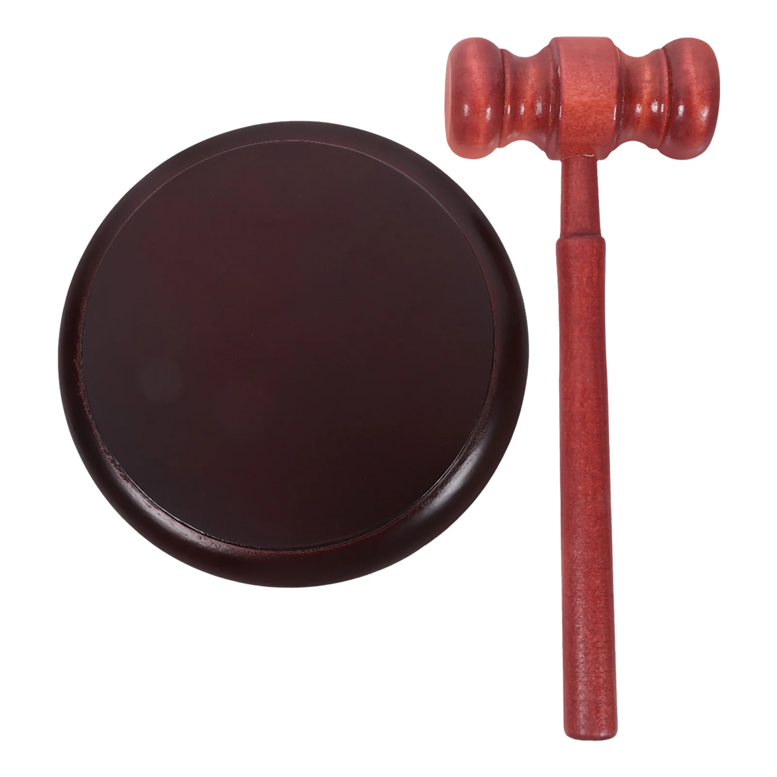 

Court Hammer Wooden Hammers Portable Auction Comfortable Grip Gavel Toy Sale Judge Child