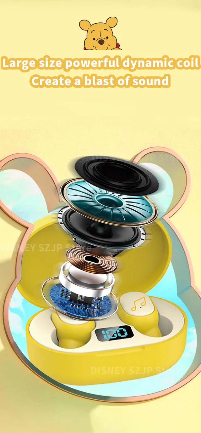 Écouteurs sans fil mini dessin animé Disney E6S TWS