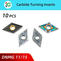 10Pcs DNMG150404 DNMG150608 Insert Carbide Plates DNMG 110404 110408 150404 150408 150412 150604 150608 Hard Metal Lathe Inserts