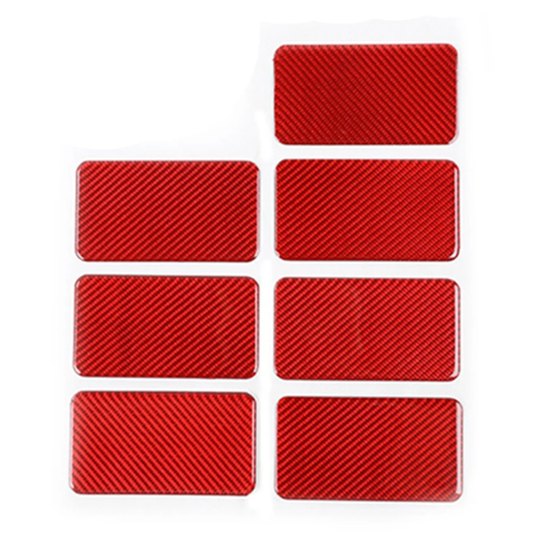 

Автомобильный задний ряд, обе стороны, декоративная крышка, наклейки, аксессуары для Suzuki Jimny 2019 2020 2021 2022, красный Карбон