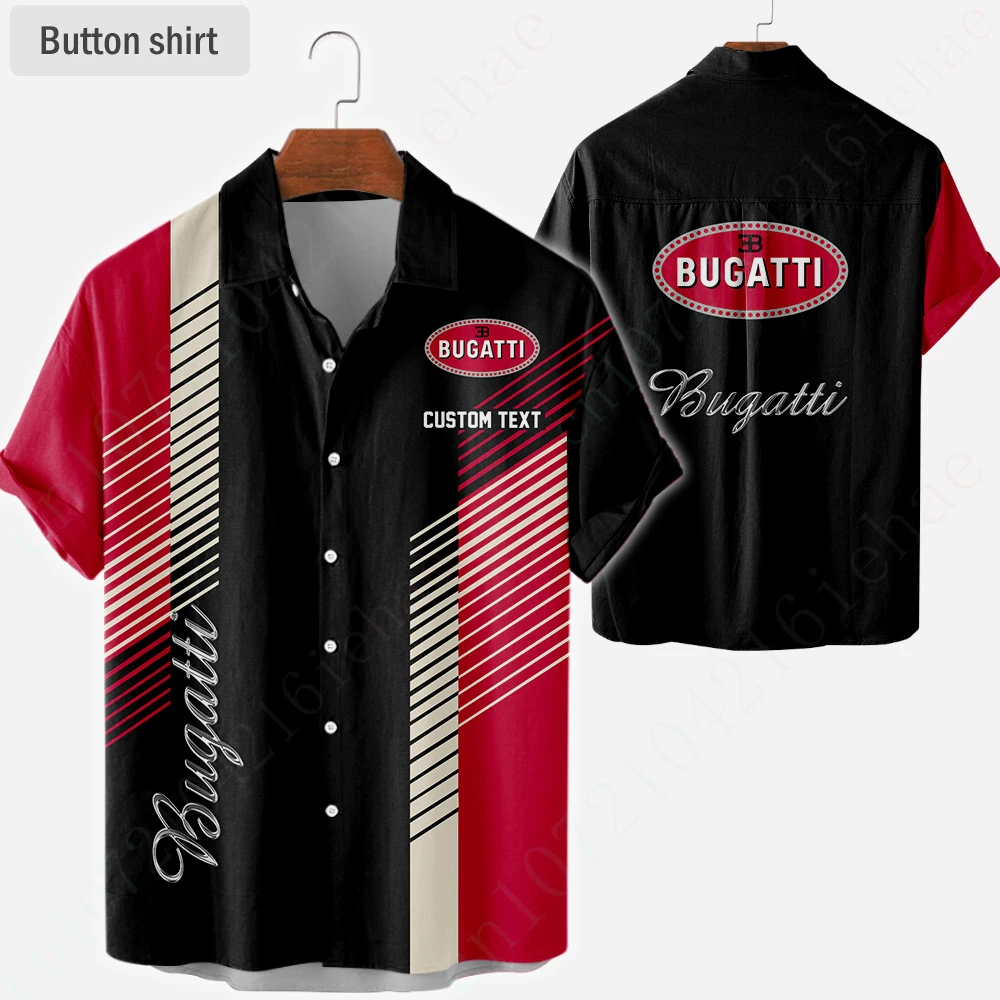 

Bugatti Harajuku Oversized T-shirt Luxury Button Cardigan Unisex Clothing Casual Shirts For Men Women Anime Shirts And Blouses