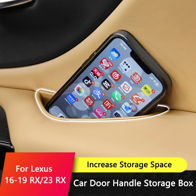 qhcp-car-door-handle-storage-box-door-armrest-storage-box-waterproof-modification-interior-accessories-for-lexus-16-19-rx-23-rx