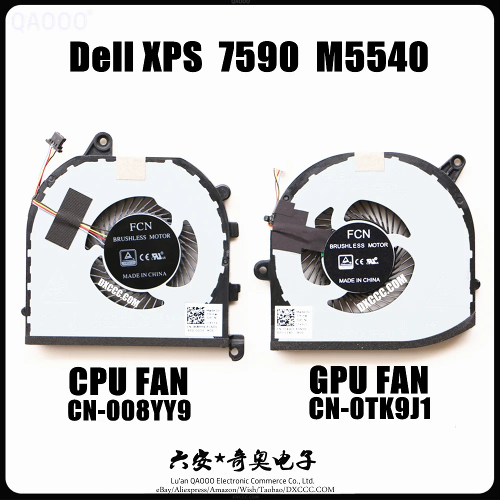 Laptop Cooling Fan For Dell XPS 15 (2019) 7590 M5540 CPU & GPU Cooling