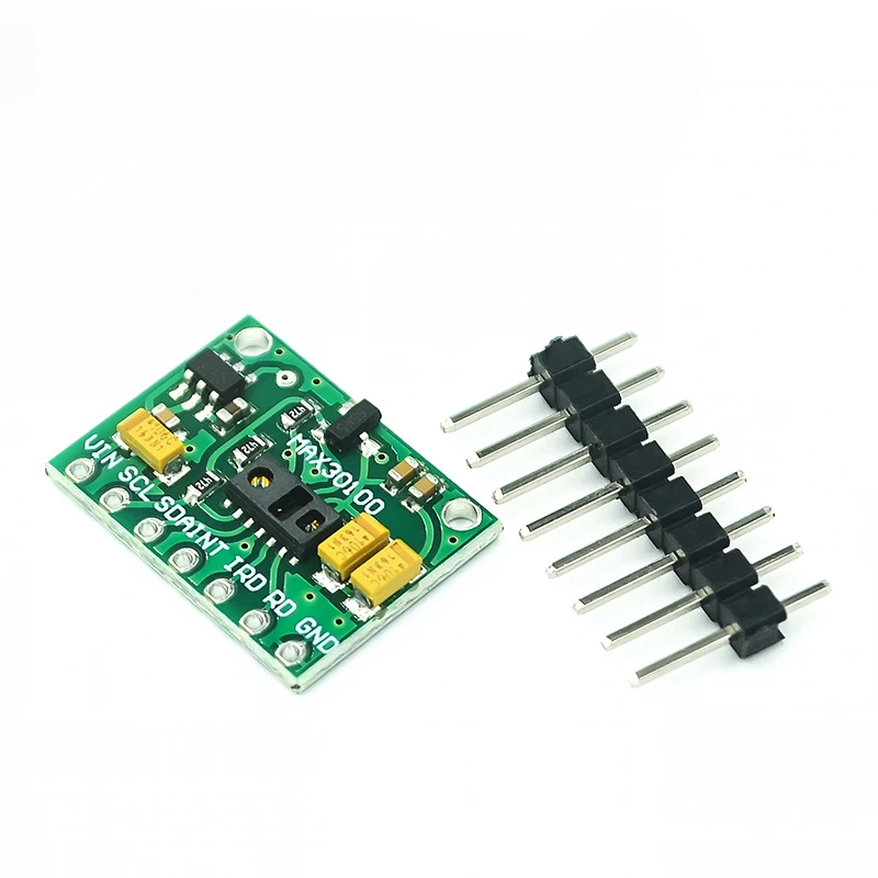 

Free Shipping! 2pcs 5pcs 10pcs/lot MAX30100 Heart Rate Sensor, Pulse Oximetry Sensor Module IIC