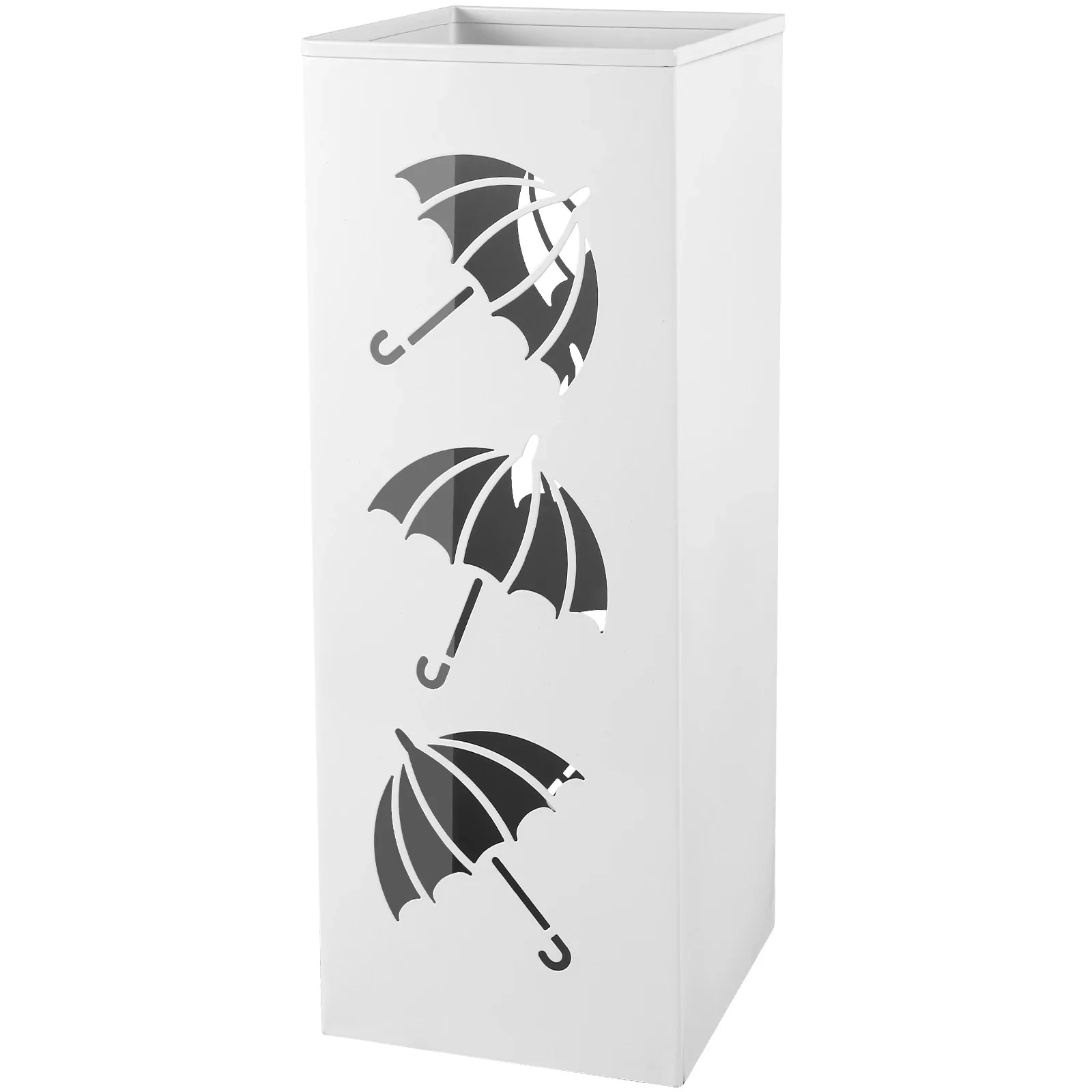 Metal Umbrella Holder, Free Standing Umbrella Stand Rack, 6x16.5 Inches Decorative Umbrella Holder Bin, Multipurpose Walking Sticks Holder For