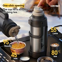 Bouteille d'eau isotherme en acier inoxydable grande capacité Nrmei pour le camping et les aventures en plein air, préservation de l'eau 3