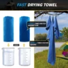 Ultrafine Fiber Quick Drying Towel Absorbs Water and Sweat, Portable Sports, Fitness, Mountain Climbing, and Running Towel 2