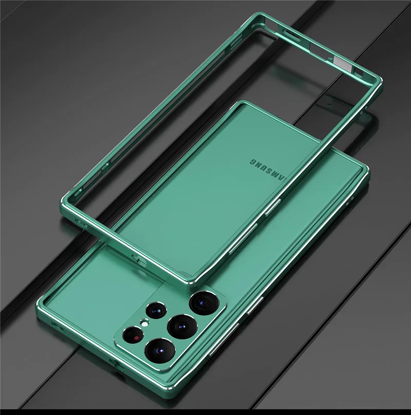 Bumper For Samsung S22 Ultra S22Plus Ultra Thin aluminum Frame Case Cover for Samsung Galaxy S22 Plus with Camera Lens Protector
