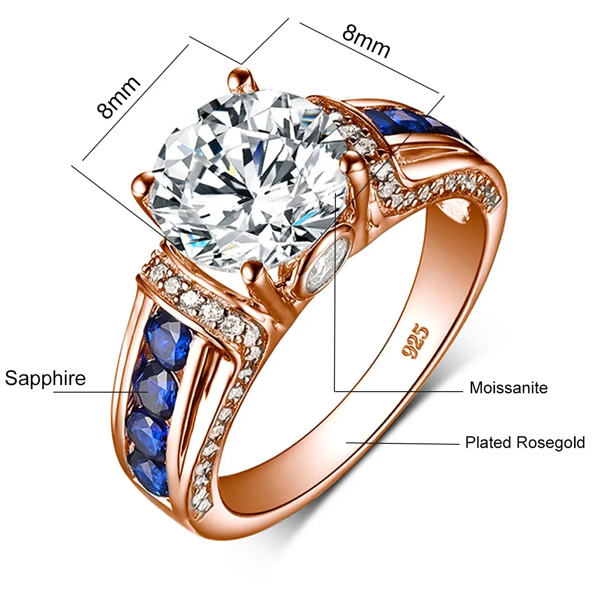 Moissanite Sapphire