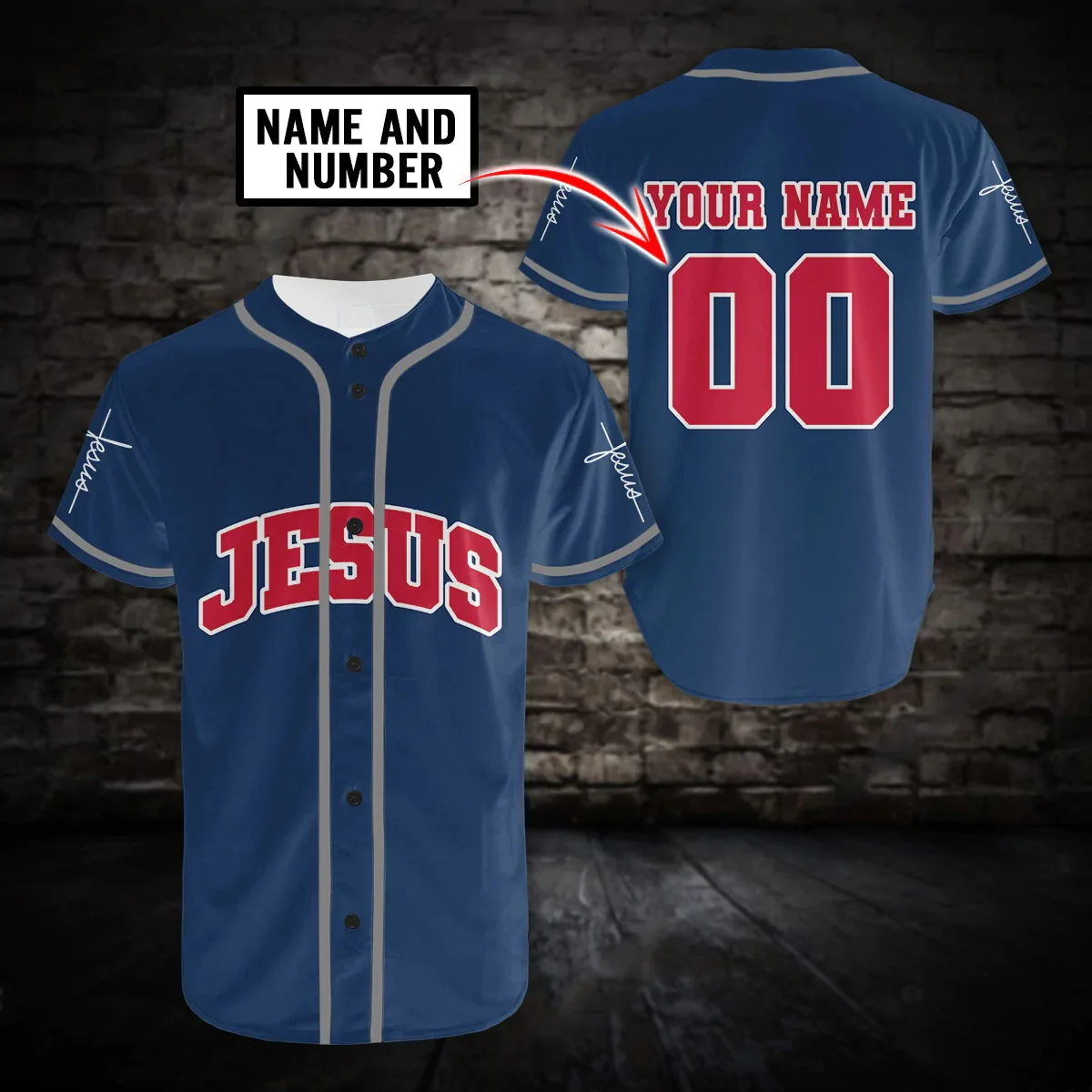

Fashion Summer Men's Customized Name Jesus Christ's Son 3D Printed Baseball Shirt Unisex Street Casual Sports Baseball Jersey