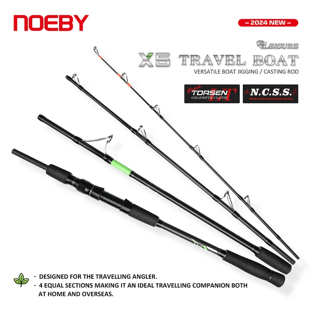NOEBY Leisure X5 Travel Boat Rod Spinning Carbon Fishing Rod 2.29m