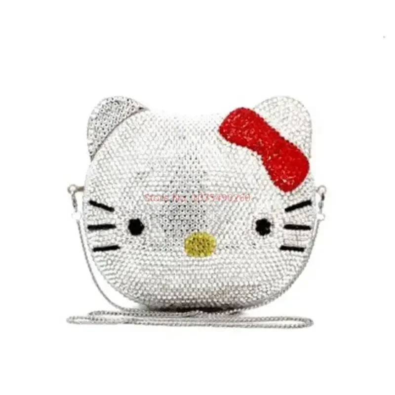 Hello Kitty Anime Cartoon Shape Rhinestone Cartoon Full Of
