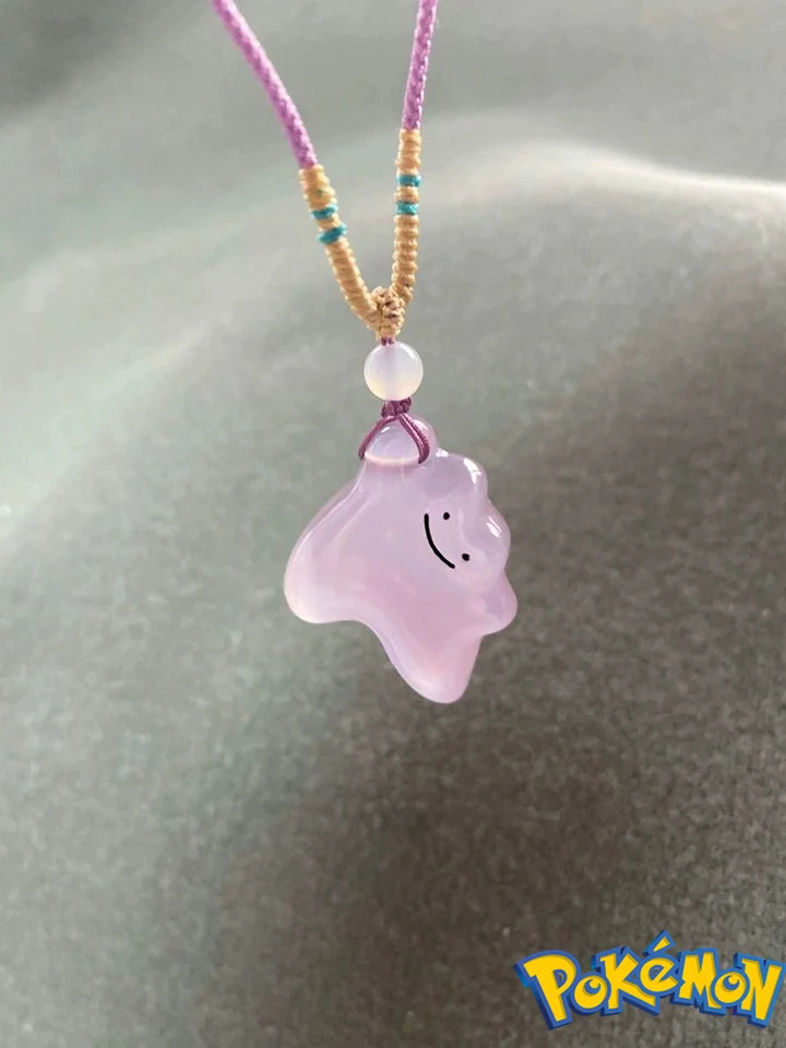 Cute Fashion Ditto Pokemon Pendant Necklace Cosplay Decorate