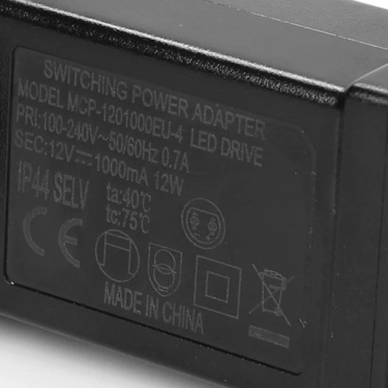Power adapter 12V 12W Always Bright/Flashing Drive Power LED Driver Waterproof IP44