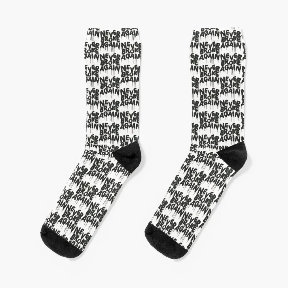 

Never Broke Again Socks japanese fashion gift cotton Men's Socks Women's