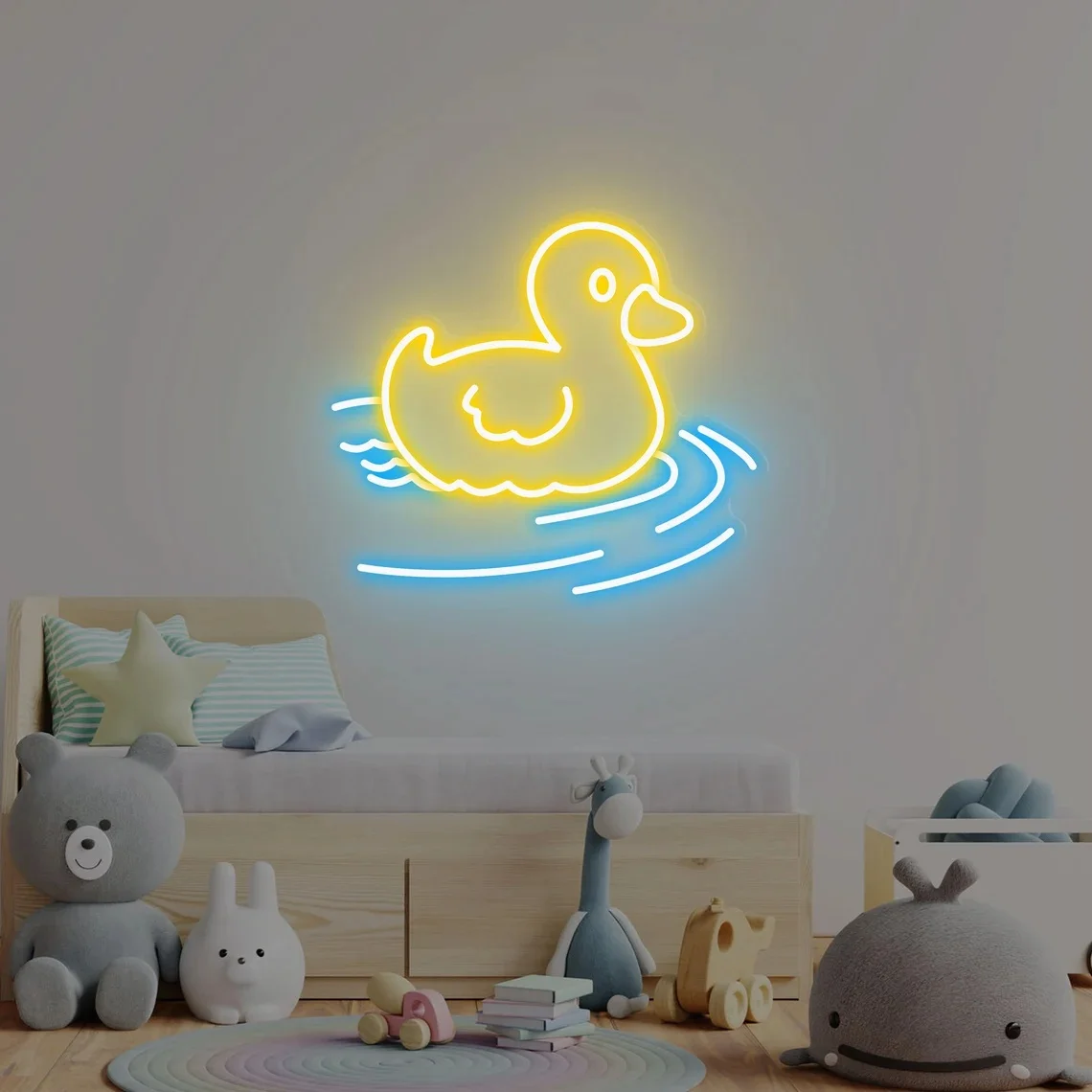 오리 네온 라이트 맞춤형 LED 네온 사인 룸 월 아트 데코 네온 사인