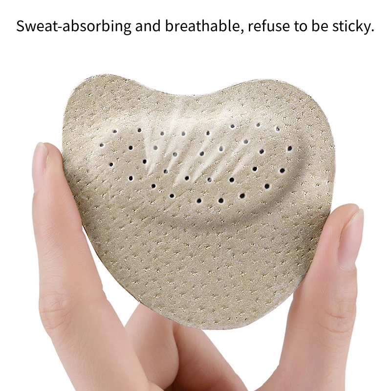 Forefoot Insert Cushion Pad Comfortable Leather Insoles Women Shoes Pads Foot Care Sandal Foot Pain Relief Pads Non-slip Cushion shoe insoles forefoot pads forefoot cushion