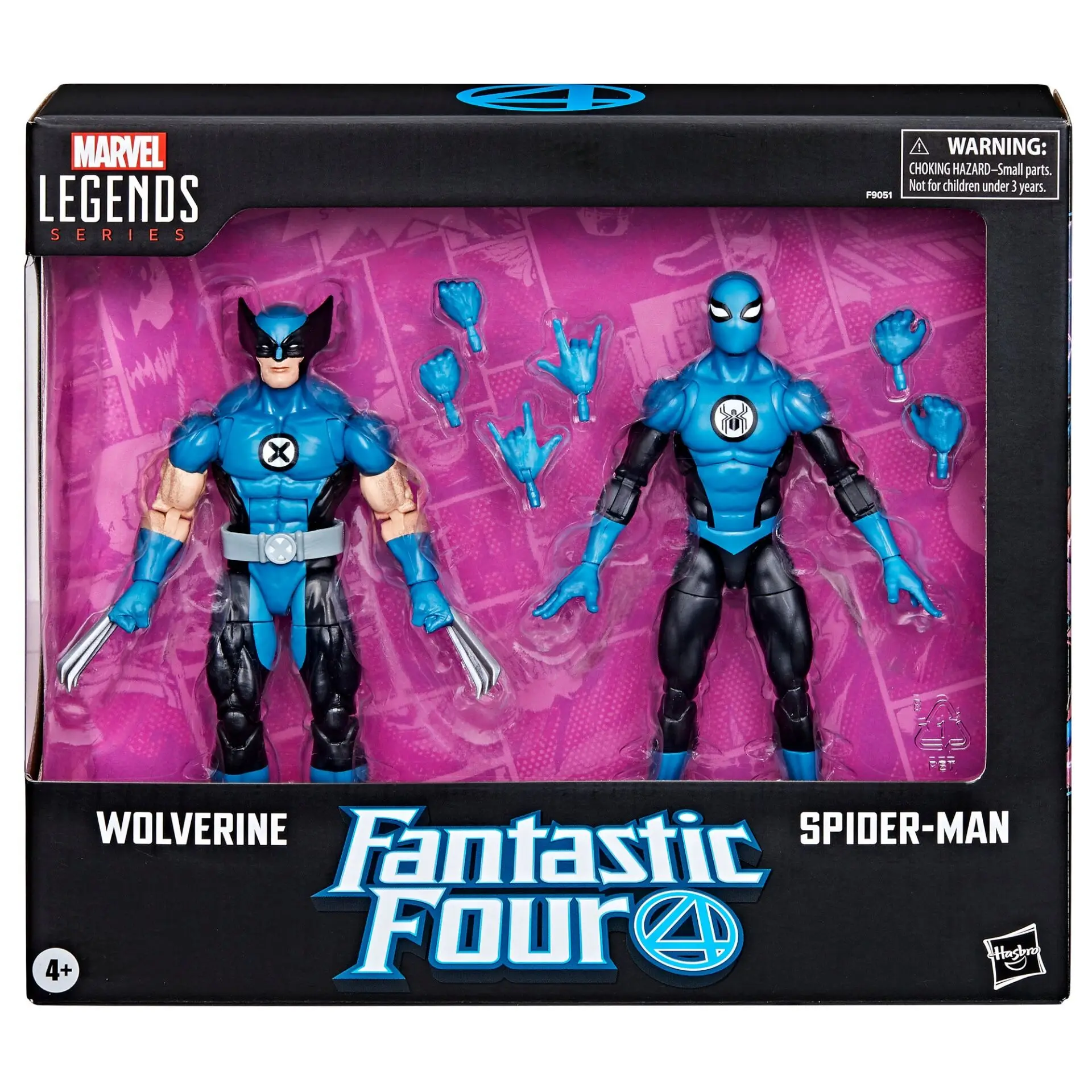 Marvel Legends ファンタスティック・フォー 4体セット Marvel Legends Fantasitc Four Spiderman & Wolverine 2-Pack