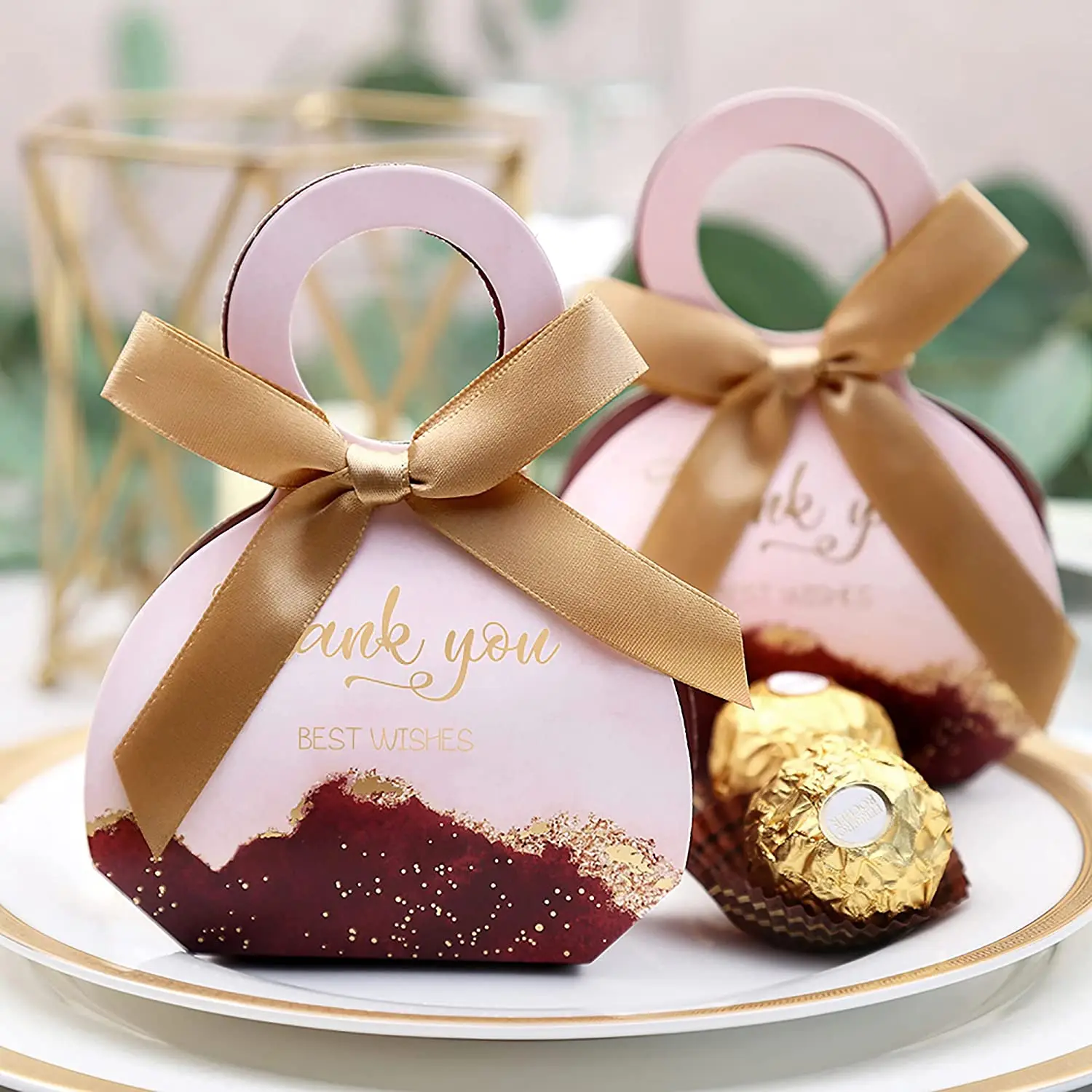 

Birthday Wedding Party Gift Box Small Paper Bag Decorative Candy Chocolate Snacks Baby Shower Bag Filler for Children for Guests