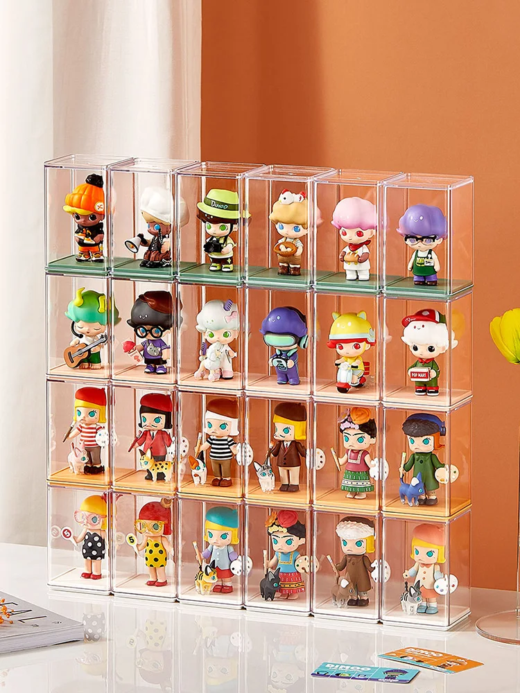 Dust-proof Acrylic Doll Toys Storage Organizer Box Mystery Box