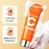 SADOER Vitamin C  Facial Cleanser Face Wash Foam Cleanser Deep Cleansing Moisturizing Brightening Hydrating Skin Care Products 4