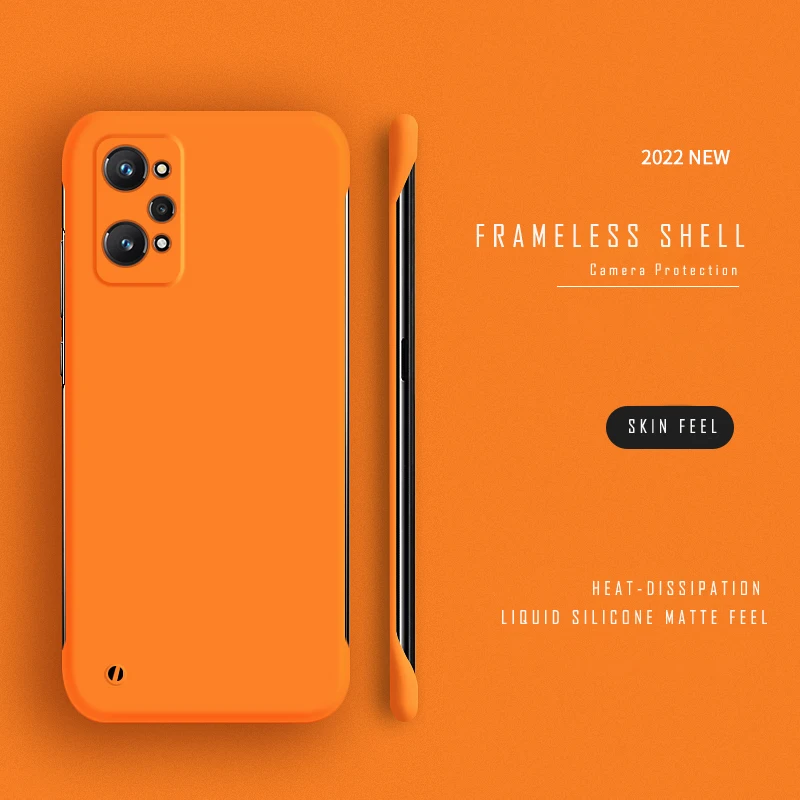 Εξαιρετικά λεπτή σκληρή θήκη υπολογιστή χωρίς πλαίσιο για OPPO A91 A31 A5 A9 2020 Realme GT Master Explore GT Neo 2 3 Ματ Θήκες καλύμματος_voghion.com
