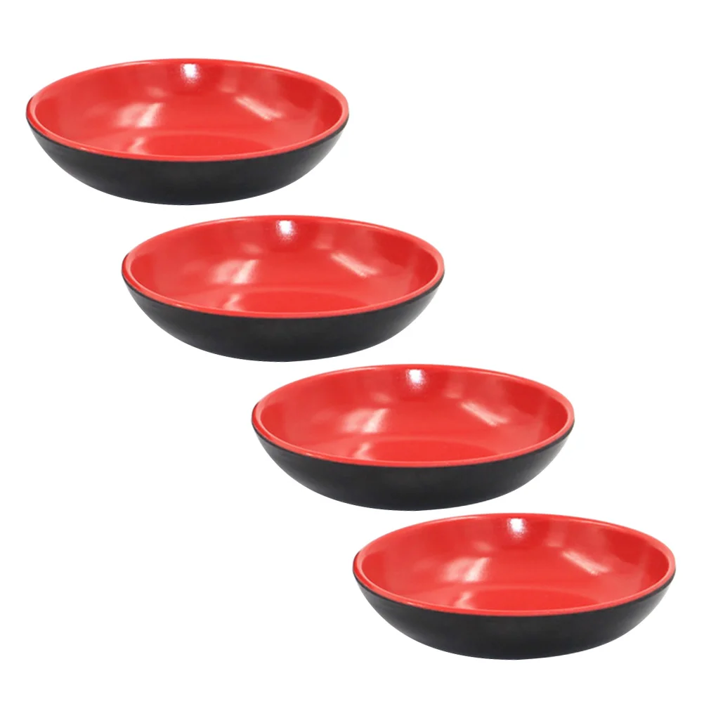 Round Sauce Dishes Food Dipping Soy Sauce Plates Melamine Seasoning Dish Appetizer