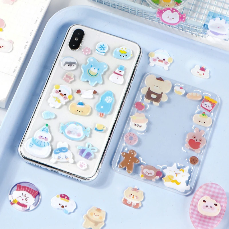 3D Jelly Sticker for The Lover of The Letter Scrapbooking DIY Journal Stationery Sticker Cute Deco Art Supplies Gift