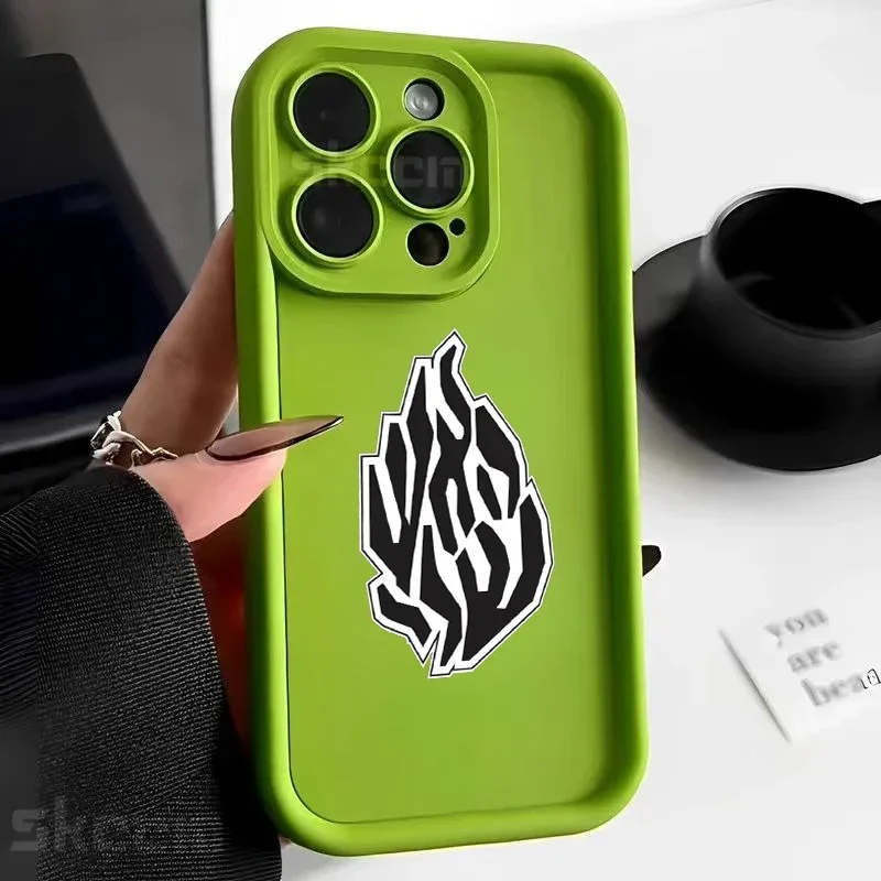 Stylish Black Flame Silicone Shockproof Phone Case