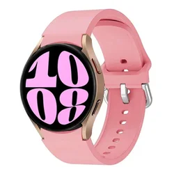 Versatile 20mm Silicone Smartwatch Strap - Sleek Wristband for Enhanced Comfort and Style (Pink)