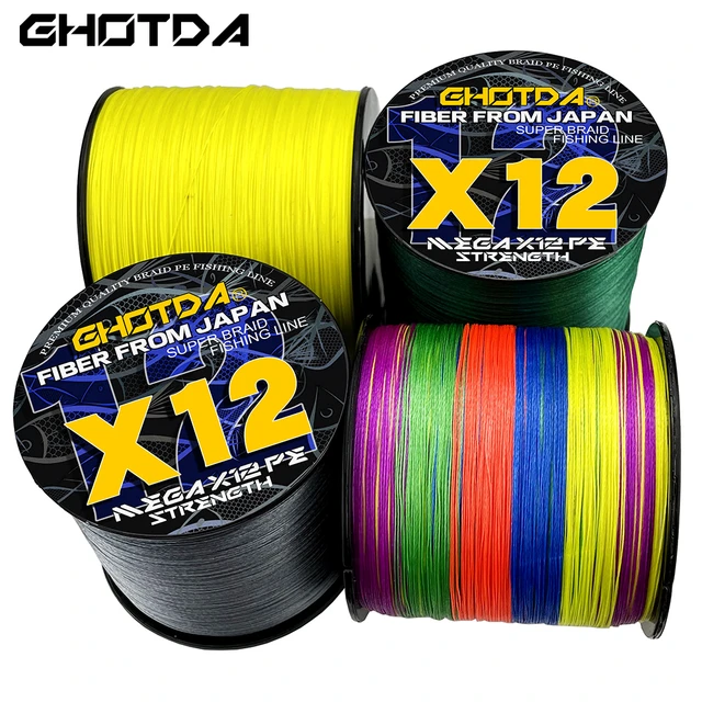 GHOTDA 12 Strands Fishing Line 500M 300M Braided PE Strong Wire  Multifilament Durable Sea Saltwater Carp Fishing Accessories - AliExpress