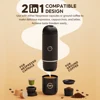 Ultra Light Portable Espresso Coffee Maker for Travelling Camping 19 Bar High Pressure Extraction 3