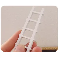 1:12 Dollhouse Miniature Furniture Handmade Wooden Ladder Fairy Door For Kid Magic Tooth Fairy Doll Accessories 2