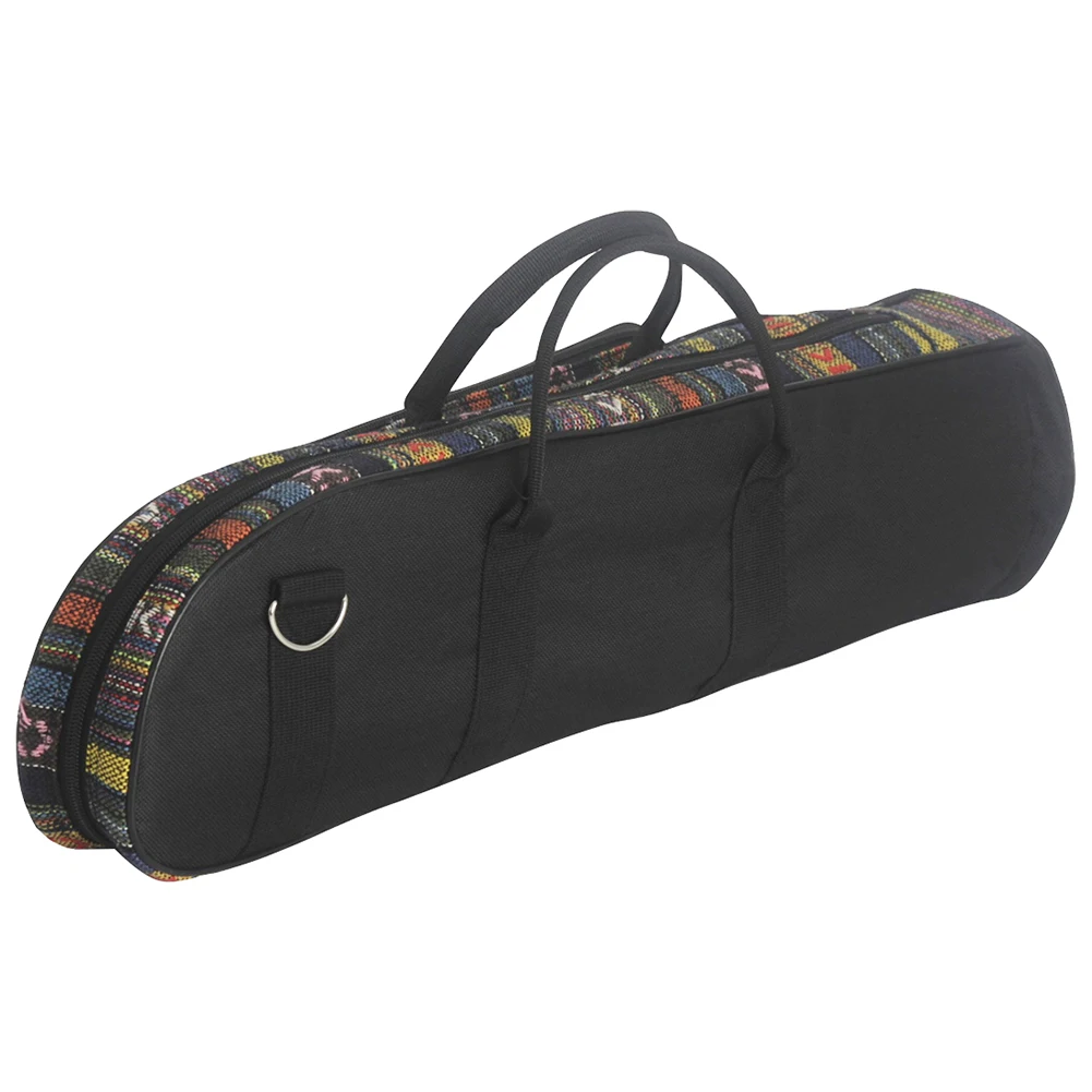 Ethnic Style Trumpet Bag Portable Oxford Cloth Waterproof Carrying Bag Wear-resistant Trumpet Instruments Accessories