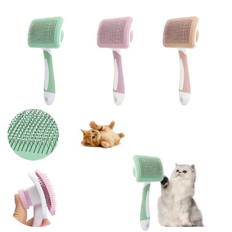 

Cat Brush for Shedding Pet, Dog Hair Brush, Comb Grooming Brush for Kitten Puppy Massage, Removes Mats Tangles and Loose Fur