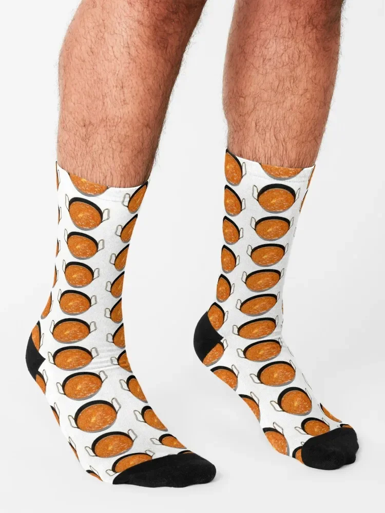 Balti Butter Chicken in Karahi Socks with print cool Men's Socks Women's