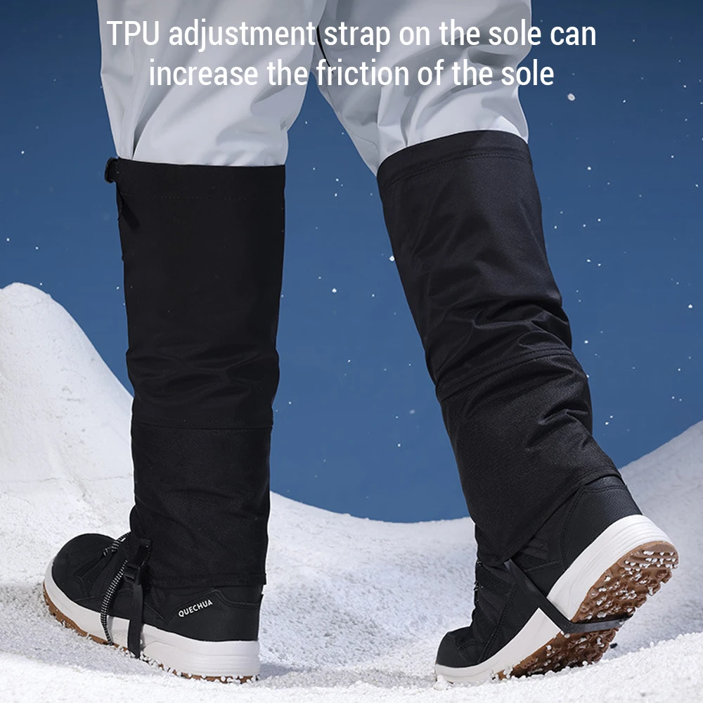 Waterproof Snow Gaiters Winter Outdoor Shoes Protective Leg Covers for Snowboarding Mountaineering Skiing