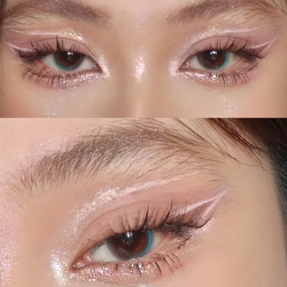 Eyeshadow Stick Single Color Pearl Eyeshadow Eyeliner Pearlescent Pencil Waterproof Glitter Pigment Brightening Makeup Eyeshadow Stick Cosmetics