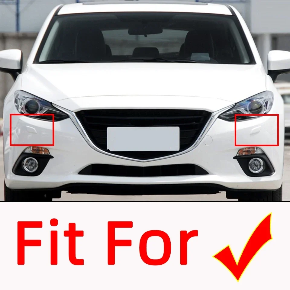 Auto Front Bumper Headlamp Washer Spray Nozzle Cover Cap For Mazda 3 M3 Axela 2014 2015 Headlight Cleaner Jet Lid Garnish