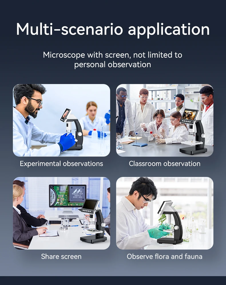 educational tool lcd microscope for kids and adults
