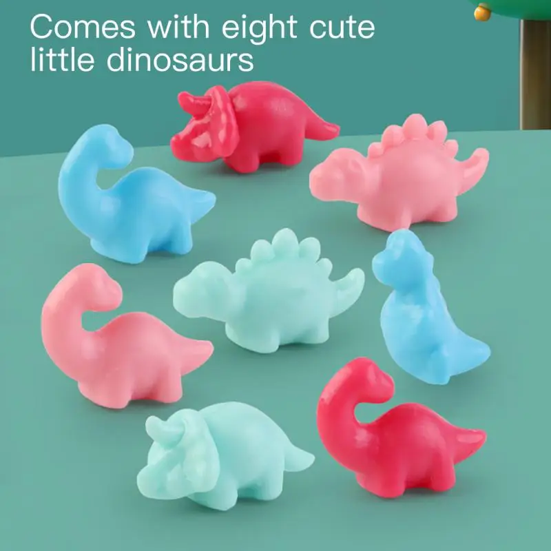 Mini Claw Machine Children's Toys 4/8 Tiny Stuff Dinosaur Candy Grabbing Machine Capsule Grabbing Catcher Toys For Children Gift 4