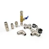 High pressure spray joint atomizing nozzle accessories end straight through single spray double spray elbow tee 9.52mm 5