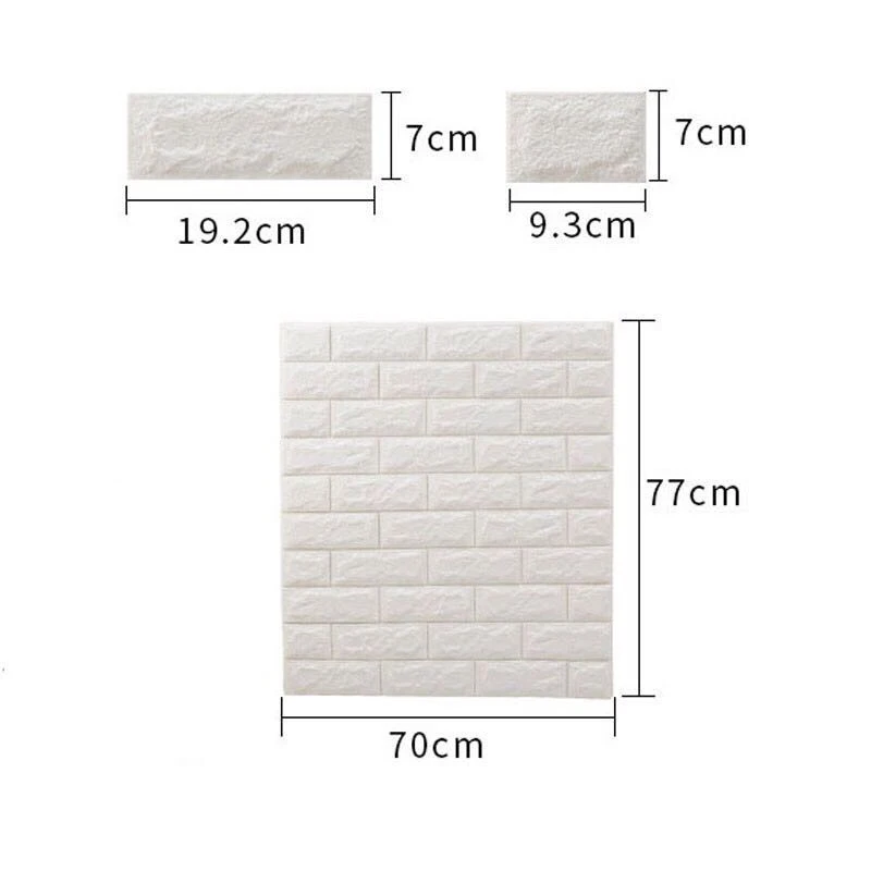 Self Adhesive Wallpaper 3D Brick Wall Stickers Stone Living Room Decor Foam Waterproof Panels Home TV Background Kid