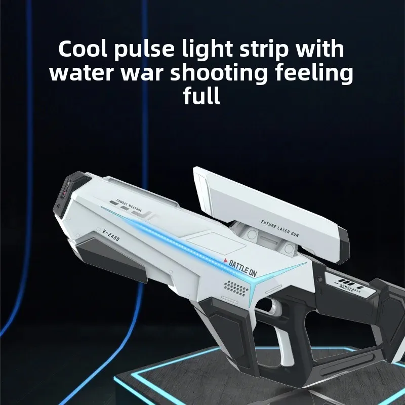 water guns water toy launcher Electric Water Guns for Adults Powerful Squirt Automatic Suction Water burst Blasters Summer Outdoor Beach Toy for boys Kid Gift