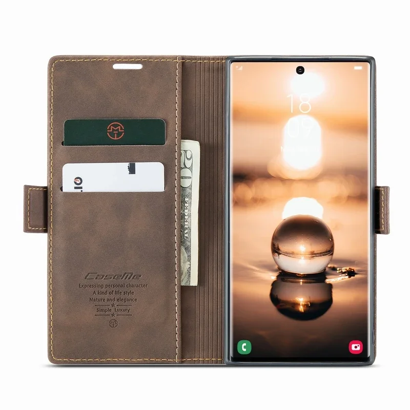 Elegant Leather Wallet Flip Phone Case with Stand and Card Holder