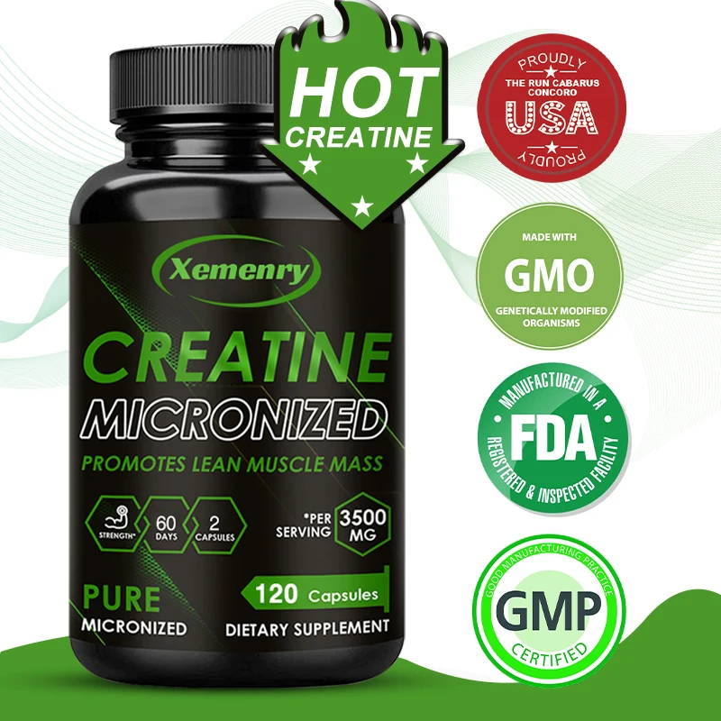 

Creatine Monohydrate Capsules Promote Muscle Strength and Improve Athletic Performance Enhance Endurance and Explosive Power