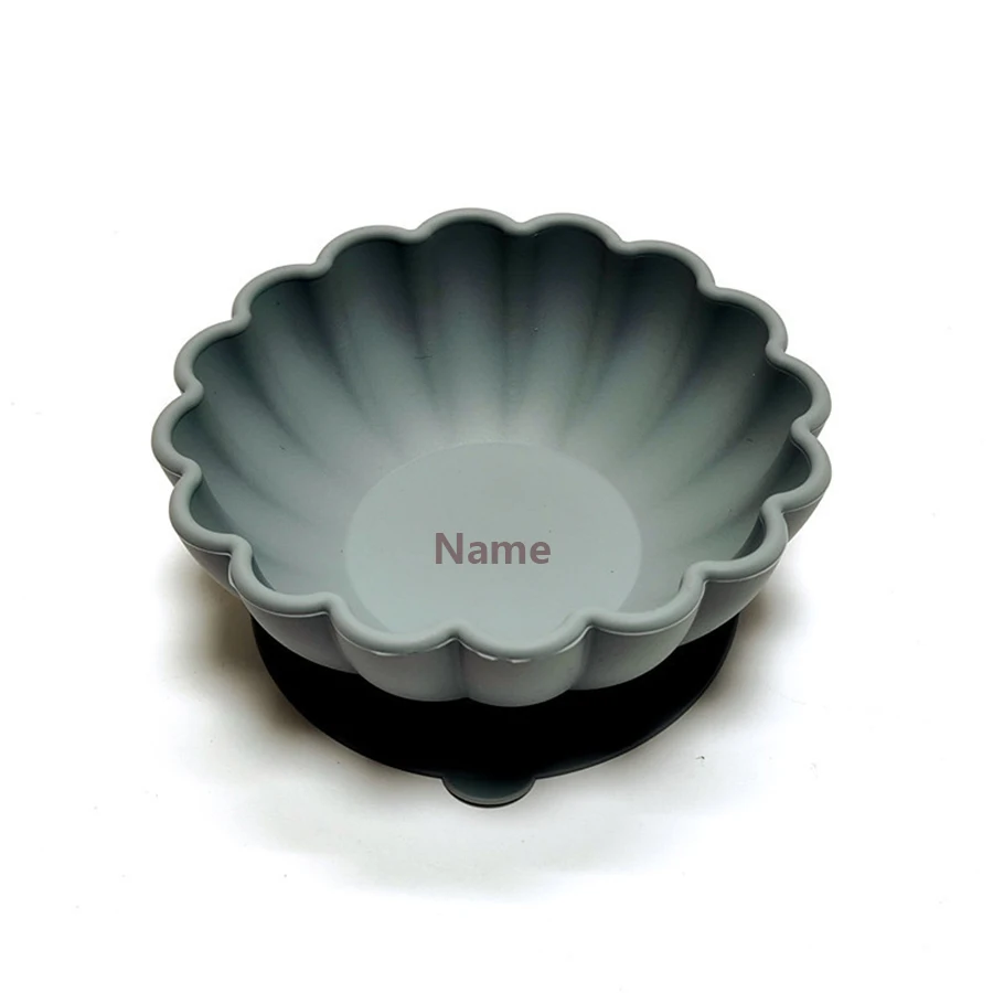 Baby Tableware Bowl Personalized Customization Free Printing Silicone Material Boy Girl Holiday Gift