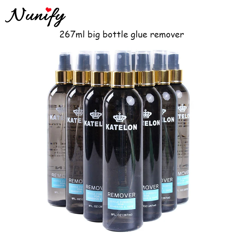 267ml Hair Remover For Wig Adhesive Big Bottle Liquid Remover For Tape & Glue Powerful Hair Extensions Glue hair extension glue keratin glue