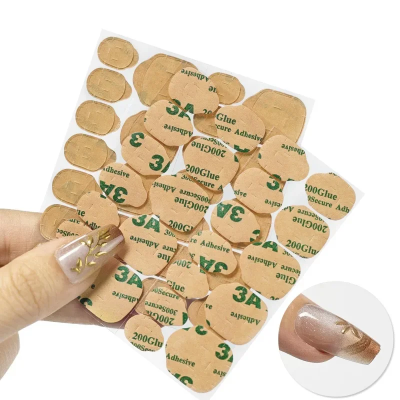 Double Side Nail Jelly Glue Transparent False Nail Art Adhesive Tape Stickers DIY Reusable Manicure Nails Accessories Salon nail stickers,nail glue tape,nail art decoration,nail art tools,nail glue